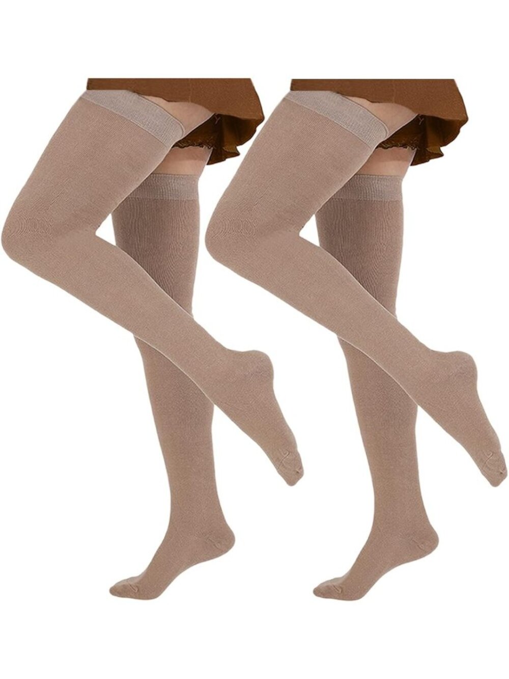 Extra Long Thick Thigh High Socks for Women - Over the Knee Cotton Boot